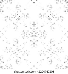 Seamless geometric mesh pattern. Black and white color.Wicker construction. For decoration, paper, Wallpaper, fabric and free design. Multi-layer vector file.