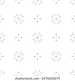Seamless geometric mesh pattern. Black and white color.Wicker construction. Black decor on a white background. For decoration, paper, wallpaper, fabric and free design. Multi-layer vector file.