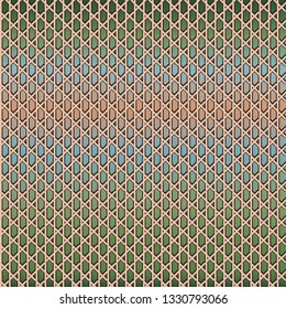 Seamless geometric mesh pattern. Neutral colors.Braided structure. For decor paper, Wallpaper, fabric and the free design. Layered vector file.Multilayer vector. Gradient.