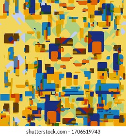 Patrón de afiches de arte minimalista geométrico sin inconvenientes en el estilo de los años 80. Fondo de ilustración de patrones de estilo de moda pop art. Ideal para el diseño de tela, impresión de papel y fondo web.