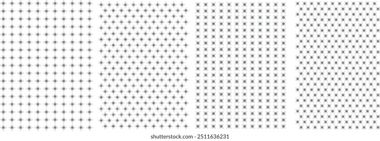 Seamless Geometric Minimalistic Vector Patterns with Backgrounds and Textures in Different Styles. Endless Gray and White Prints, Modern Textile Textures Set For Fabrics, Etc. 