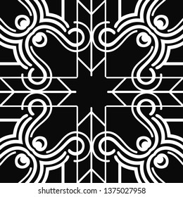 Seamless geometric modern art deco pattern background