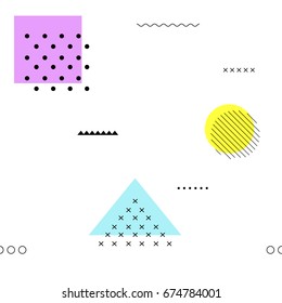 Seamless geometric modern pattern