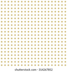 Seamless geometric modern vector pattern. Fine ornament with golden round elements