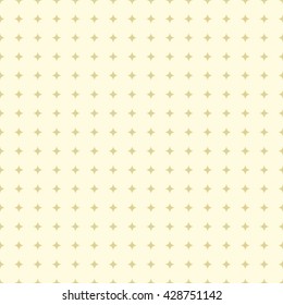 Seamless geometric modern vector pattern. Fine ornament with golden stars