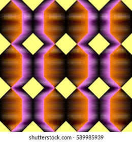 Seamless Geometric Monochrome Pattern. Abstract Decorative Background. Endless Fabric Graphic Design