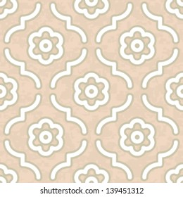 Seamless Geometric Morocco Pattern Inspired Background Vector. Easy to customize on your own, important features of the artwork are in separate layers.
