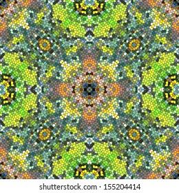 Seamless geometric mosaic pattern