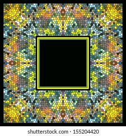 Seamless geometric mosaic pattern for a scarf