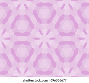 Seamless geometric mosaic with polygonal shape. Vector illustration. Purple gradient