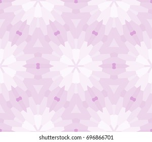 Seamless geometric mosaic with polygonal shape. Vector illustration. Purple gradient