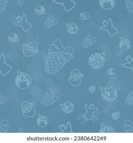 Seamless geometric New Year pattern made in Illustrator