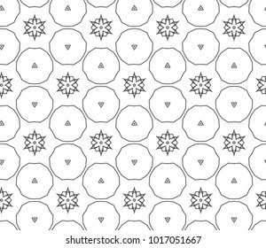 Seamless geometric oernamental vector pattern
