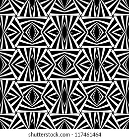 Nahtlose geometrische Op-Art-Textur. Vektorkunst.