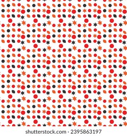 Seamless Geometric Organic shapes Patterns