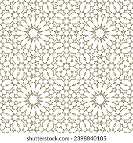 Seamless geometric ornament in arabic style
