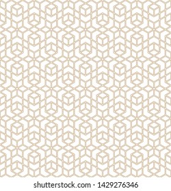 Seamless geometric ornament based on traditional arabic art. Muslim mosaic.Brown color lines.Great design for fabric,textile,cover,wrapping paper,background.Average thickness line.