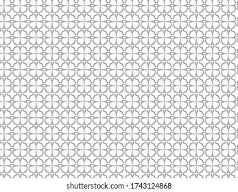 Seamless geometric ornament based on traditional art.Black lines and white background.Great design for stars.