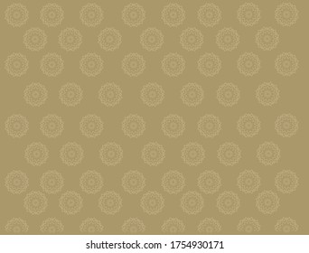 Ornamento geométrico sin soldadura basado en el arte árabe tradicional.Líneas de color marrón.Gran diseño para tela,textil,cubierta,papel envolvente