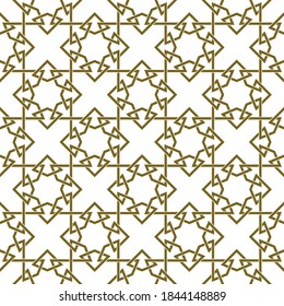 Seamless geometric ornament based on traditional islamic art. Intersecting lines.