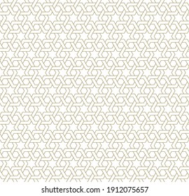 Seamless geometric ornament based on traditional islamic art.Brown color lines.Great design for fabric,textile,cover,wrapping paper,background.Average thickness lines.