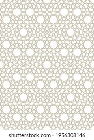 Seamless geometric ornament based on traditional islamic art.Brown color lines.Great design for fabric,textile,cover,wrapping paper,background.