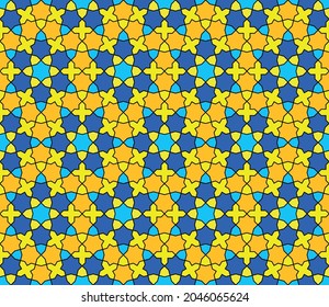 Seamless geometric ornament based on traditional islamic art.