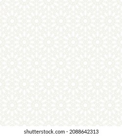 Ornamento geométrico sin foco basado en el arte islámico tradicional.Color marrón contorneado líneas.Gran diseño para tela, textil, cubierta, papel envolvente, fondo.