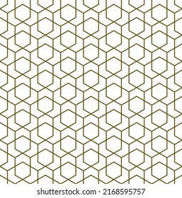 Seamless geometric ornament based on traditional islamic art.Brown color lines.Great design for fabric,textile,cover,wrapping paper,background.