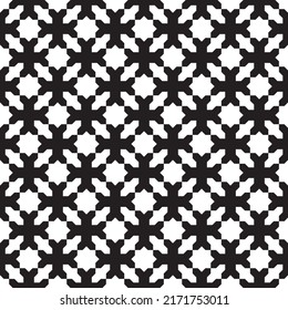 Seamless geometric ornament based on traditional islamic art. Black and white. Great design for fabric,textile,cover,wrapping paper,background.