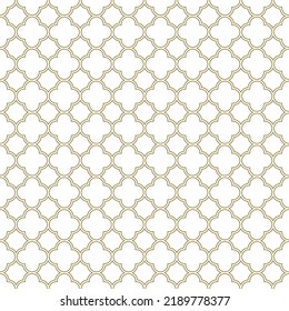 Seamless geometric ornament based on traditional islamic art.Brown CONTOURED  lines.Great design for fabric,textile,cover,wrapping paper,background.