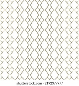 Ornamento geométrico sin foco basado en el arte islámico tradicional.Líneas de color marrón.Gran diseño para tela, textil, cubierta, papel envolvente, fondo.