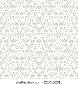 Seamless geometric ornament based on traditional islamic art.Brown color contoured lines.Great design for fabric,textile,cover,wrapping paper,background.