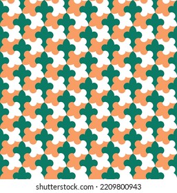 Seamless geometric ornament based on traditional islamic art.Brown,green and white color. Great design for fabric,textile,cover,wrapping paper,background.