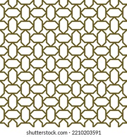 Seamless geometric ornament based on traditional islamic art.Brown color lines.Great design for fabric,textile,cover,wrapping paper,background.
