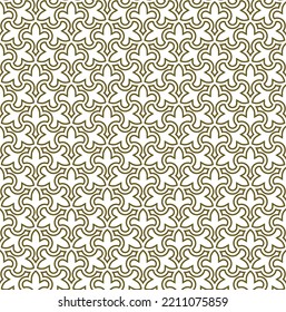 Nahtlose geometrische Ornamente auf der Grundlage traditioneller islamischer Kunst.Braune Farblinien.Großartiges Design für Gewebe, Textilien, Deckel, Wickelpapier, Hintergrund.
