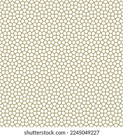 Seamless geometric ornament based on traditional islamic art.Brown color lines.Great design for fabric,textile,cover,wrapping paper,background.