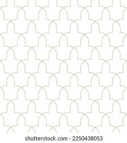 Nahtlose geometrische Ornamente auf der Grundlage traditioneller islamischer Kunst. Braune Farblinien. Großartiges Design für Gewebe, Textilien, Deckel, Wickelpapier, Hintergrund.