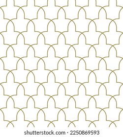 Seamless geometric ornament based on traditional islamic art. Brown color lines.Great design for fabric,textile,cover,wrapping paper,background.