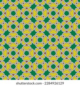 Seamless geometric ornament based on traditional islamic art. Great design for fabric,textile,cover,wrapping paper,background.