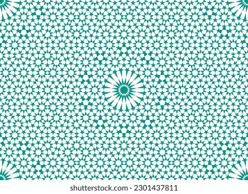 Seamless geometric ornament based on traditional islamic art. Black and white figures. For fabric,textile,cover,wrapping paper,background.