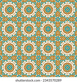 Seamless geometric ornament based on traditional islamic art.Zellij tile