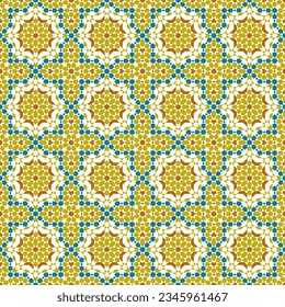 Nahtlose geometrische Ornamente auf der Grundlage traditioneller islamischer Kunst.Zellij Fliesen