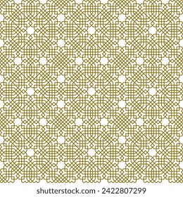 Seamless geometric ornament based on traditional islamic art. For fabric,textile,cover,wrapping paper,background.