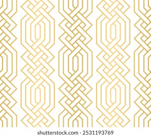 Ornamento geométrico contínuo baseado na arte arábica tradicional, Grande design para tecido, têxtil, capa, papel de embrulho, fundo.