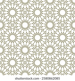 Seamless geometric ornament based on traditional islamic art. For fabric,textile,cover,wrapping paper,background.