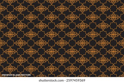 Seamless geometric ornament based on traditional islamic art.Arabic Oriental Vector Elements. Arabian Ornament. Digital Clipart. Traditional Pattern