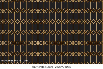 Seamless geometric ornament based on traditional arabic art.Brown color lines.Great design for fabric,textile,cover,wrapping paper,background.Fine lines.