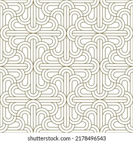 Seamless geometric ornament .Brown color lines.Great design for fabric,textile,cover,wrapping paper,background.