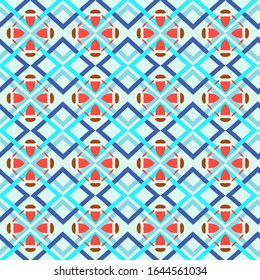Seamless geometric ornament. The ornament can be used for printing on fabric, wrapping paper, as an element of design and much more.
